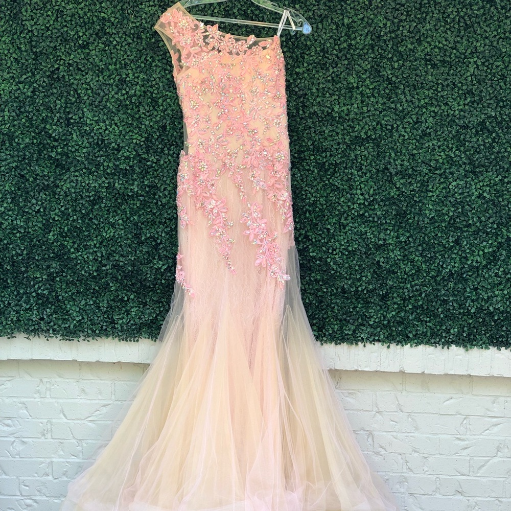Rachel Allan one shoulder dress
